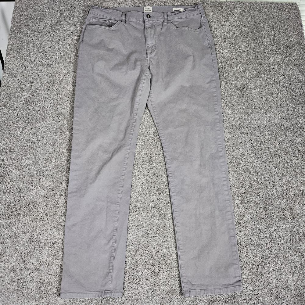Flint And Tinder Pants Men's 38X34 Gray 365 5 Pocket Slim Fit Huckberry Casual